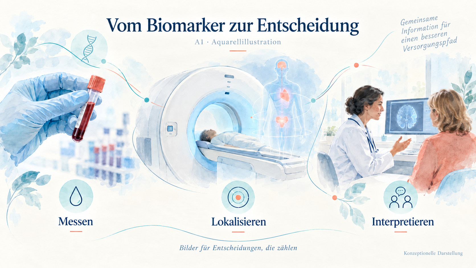 Laborbiomarker und Bildgebung liefern erg&auml;nzende Informationen; ihre Kombination richtet sich nach der klinischen Fragestellung.